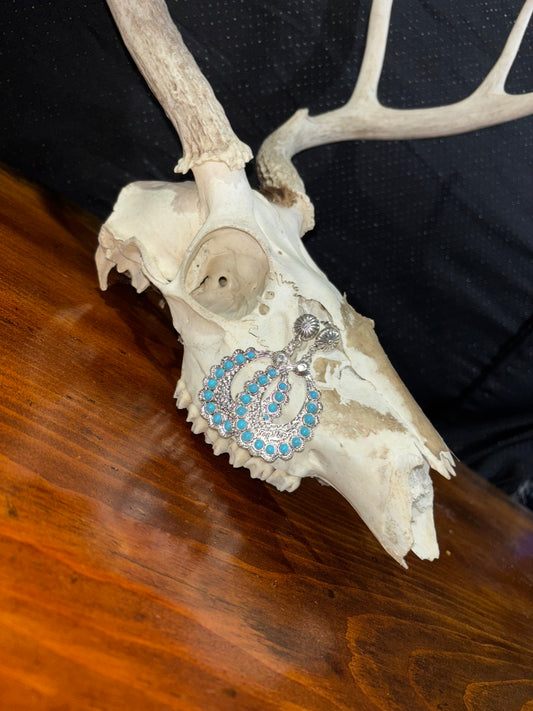 Turquoise Halo earings