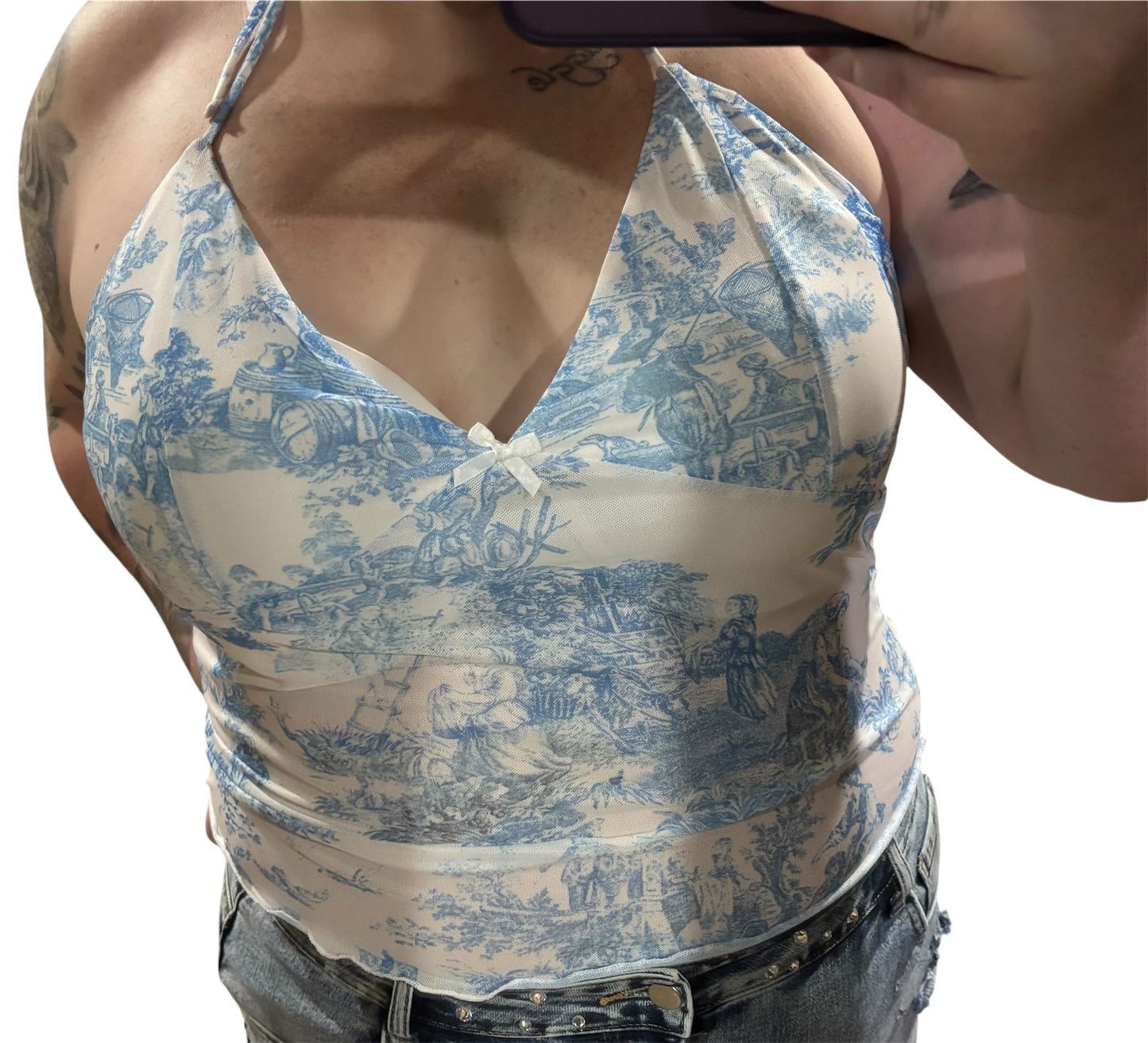 Lassoed in Blue Halter