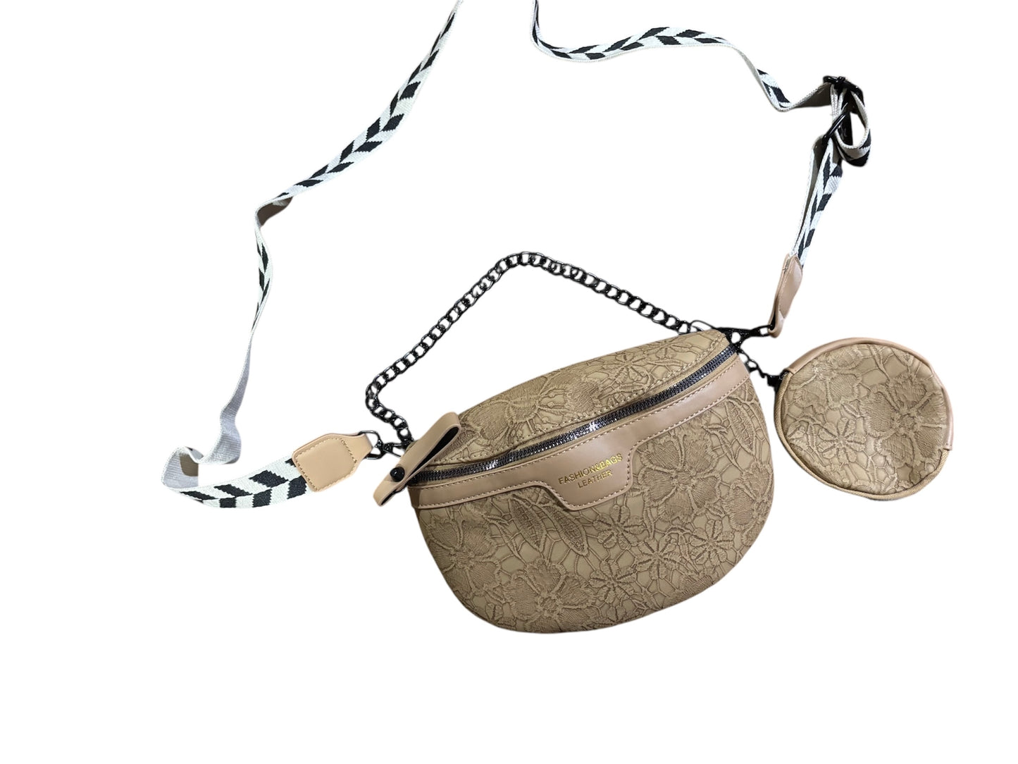 Saddle & Lace Crossbody