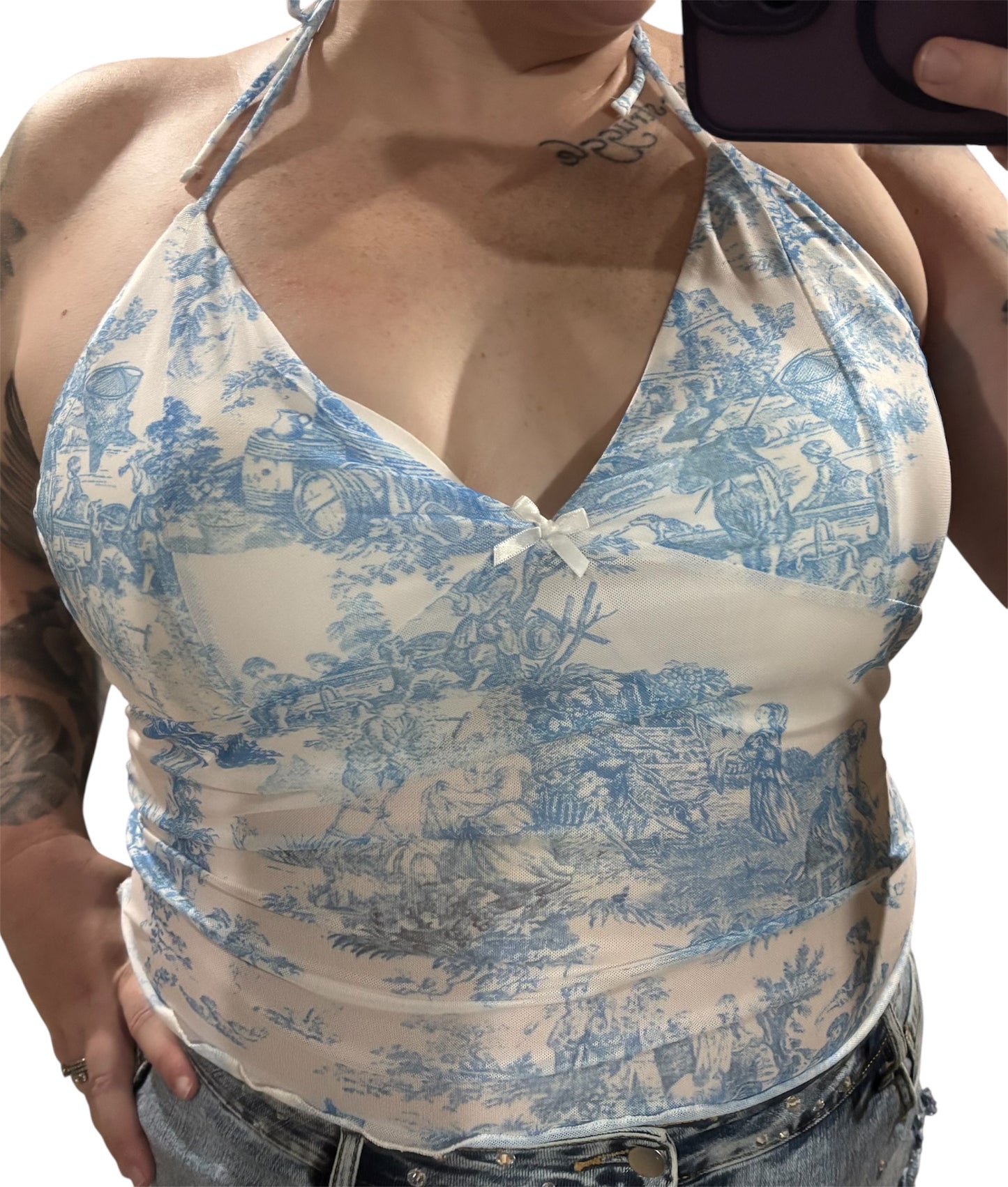 Lassoed in Blue Halter