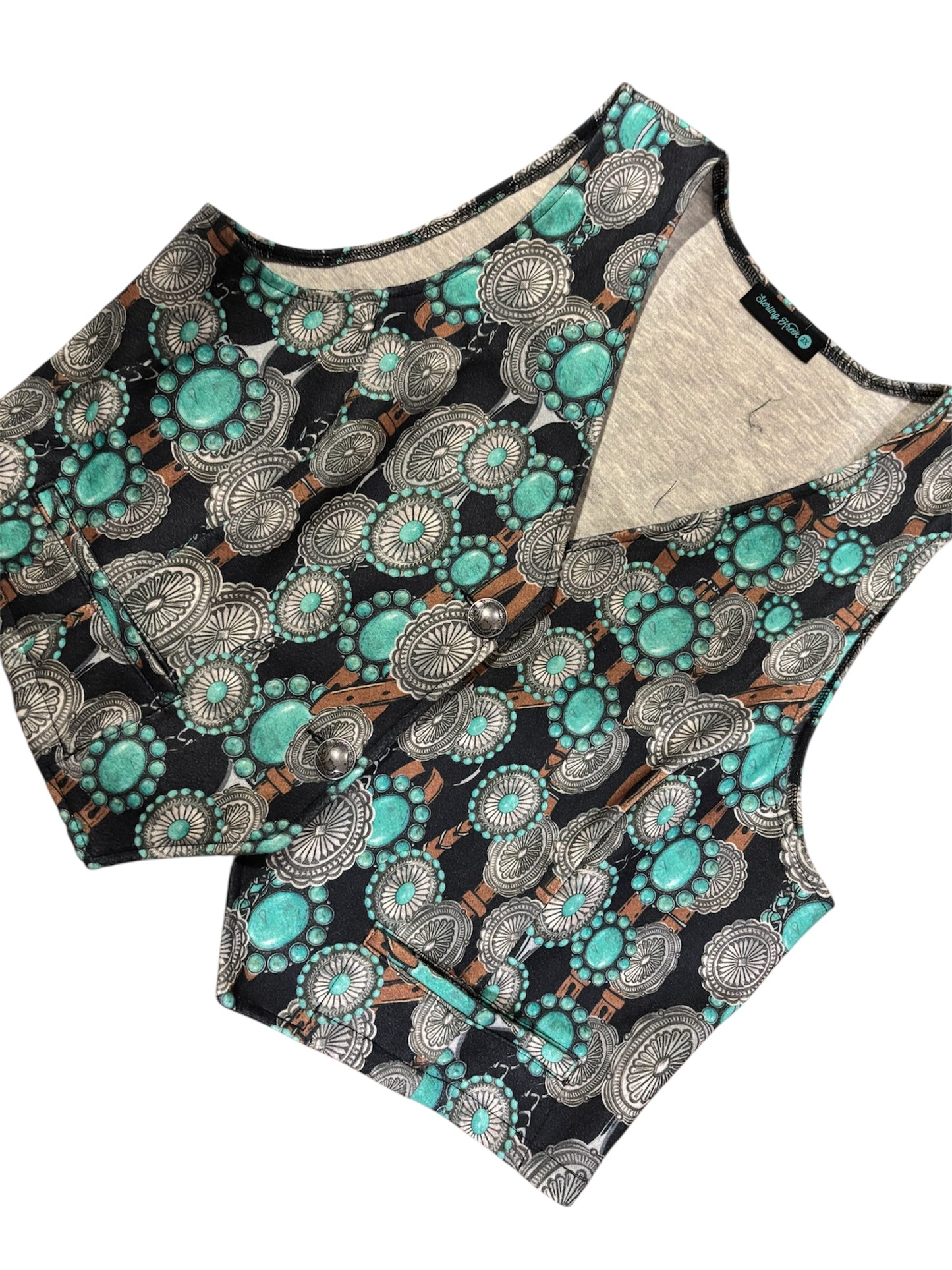 Dust & Turquoise Vest