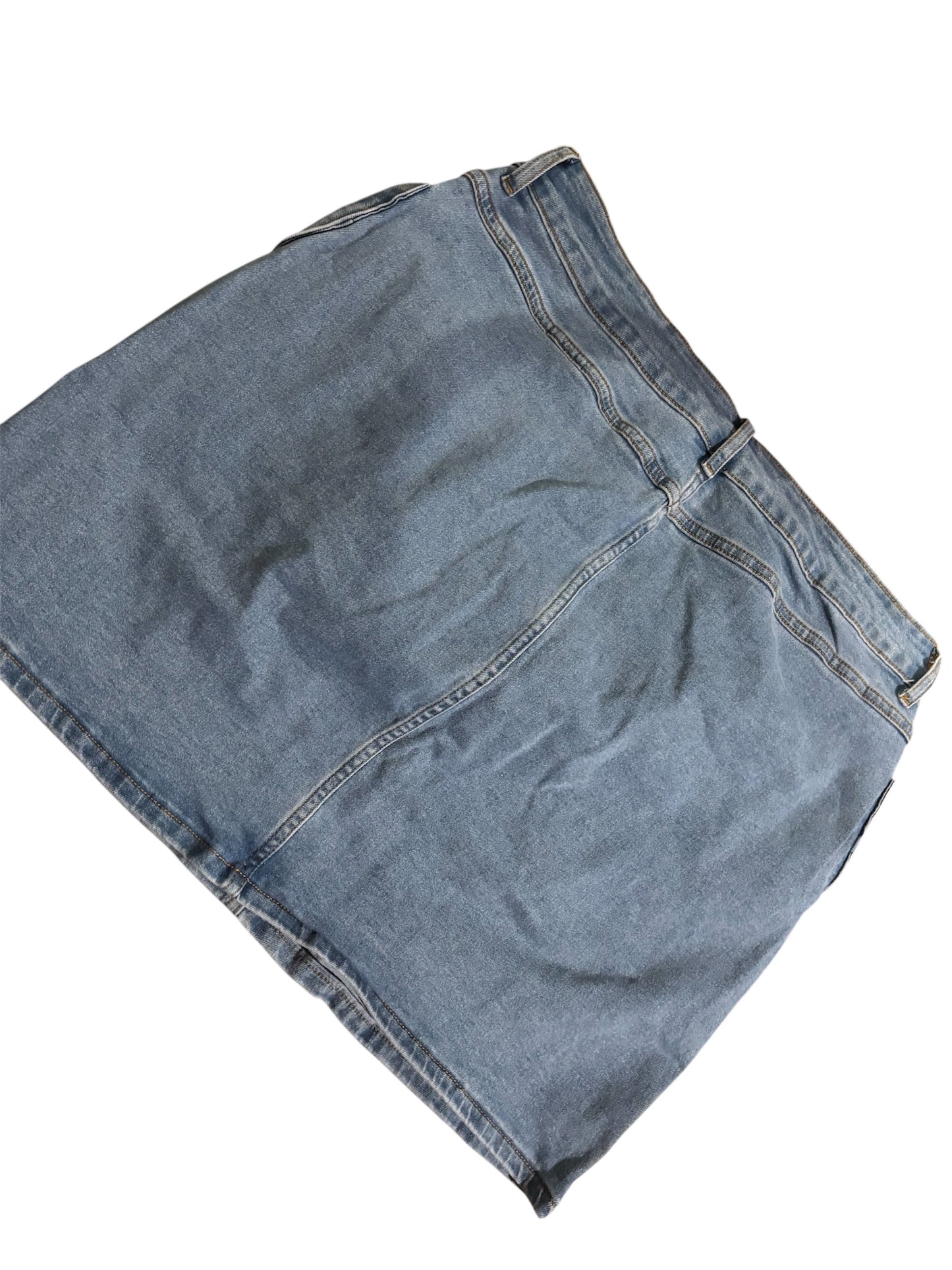 Bowed in Denim Skirt