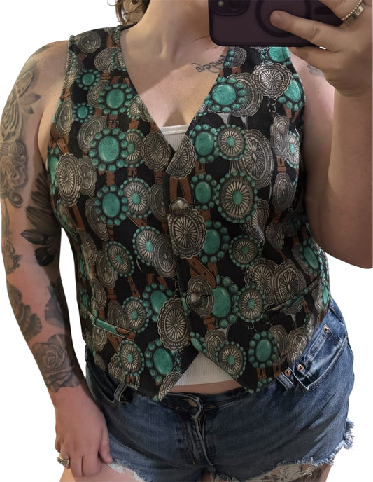 Dust & Turquoise Vest