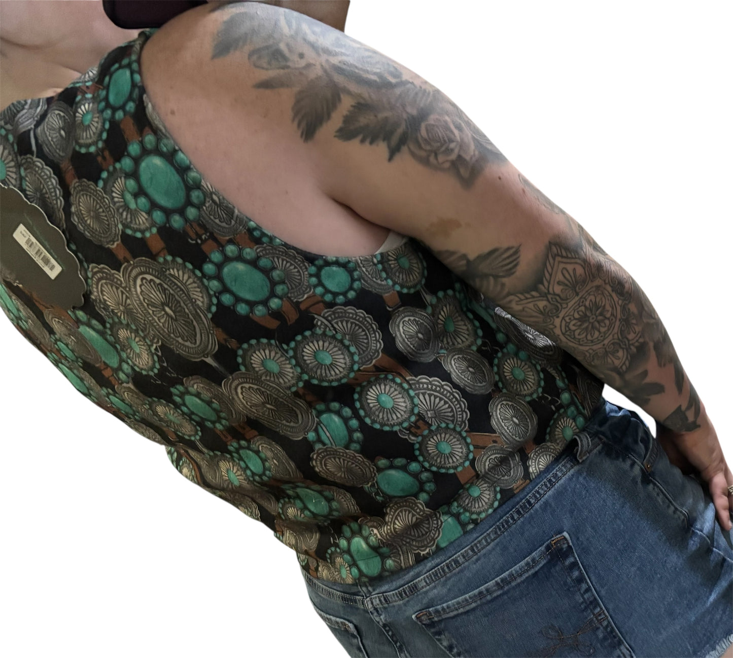 Dust & Turquoise Vest