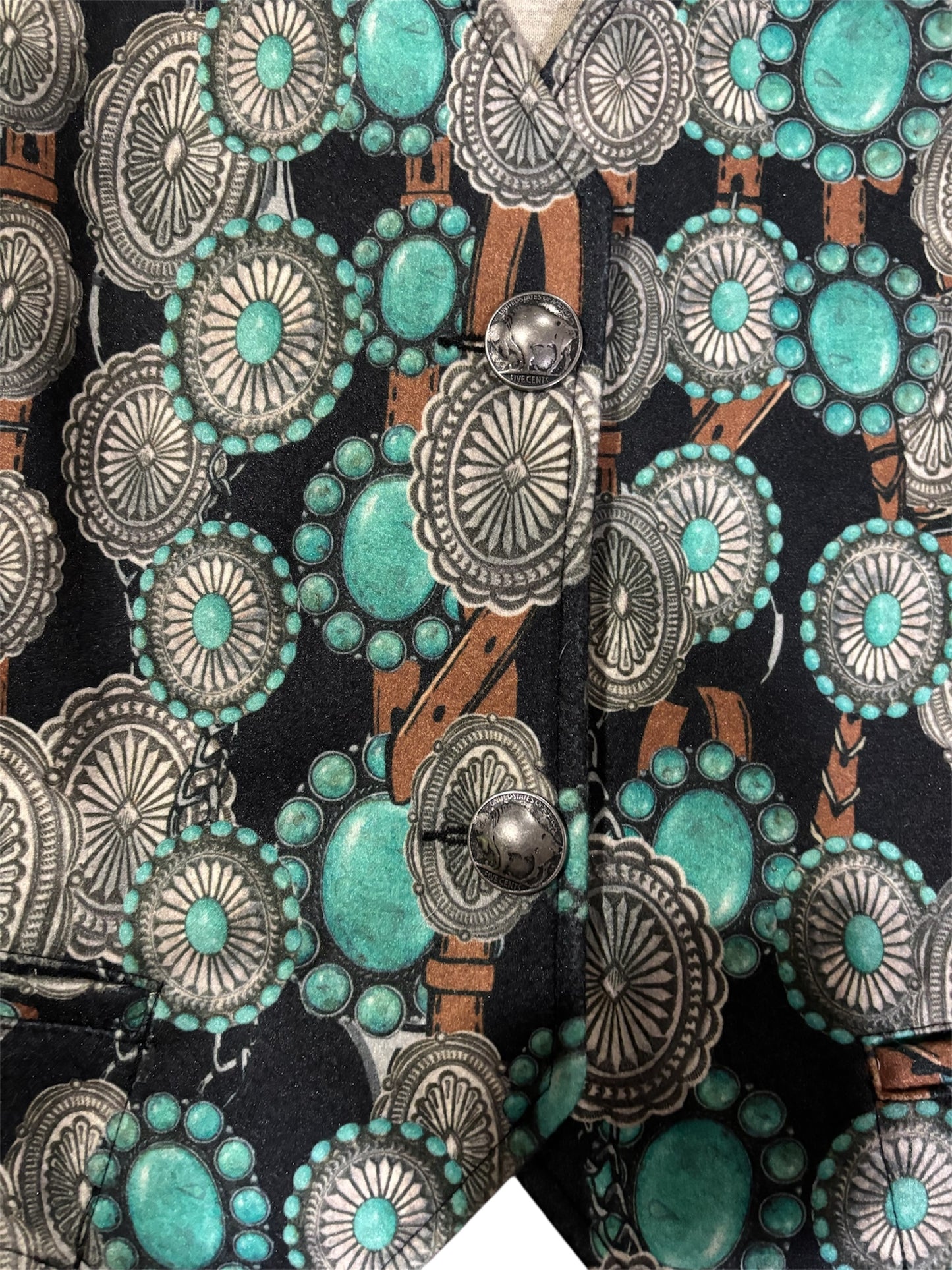 Dust & Turquoise Vest