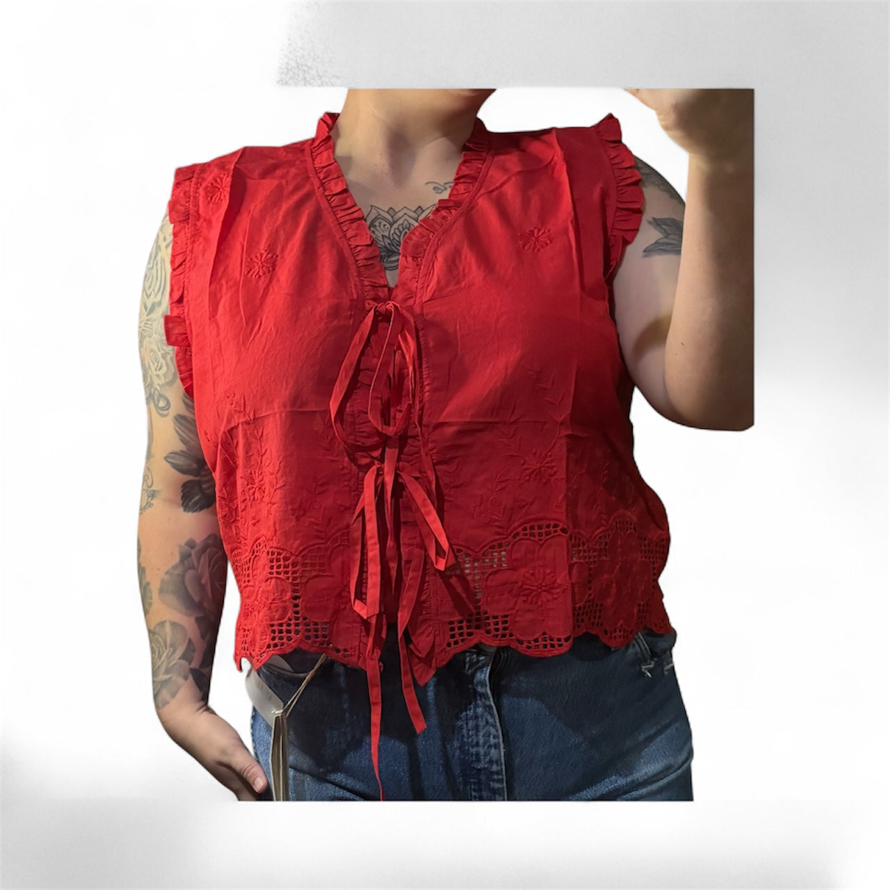 Whiskey Ruffle Top